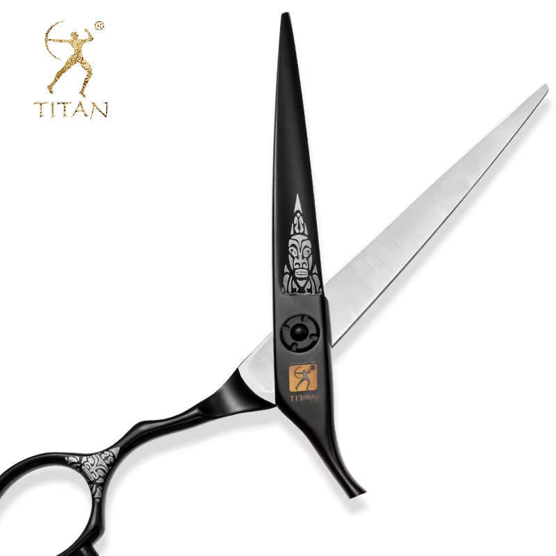 TITAN ciseaux à cheveux outil de barbier professionnel coupe coiffure ciseaux amincissants 5.5 pouce