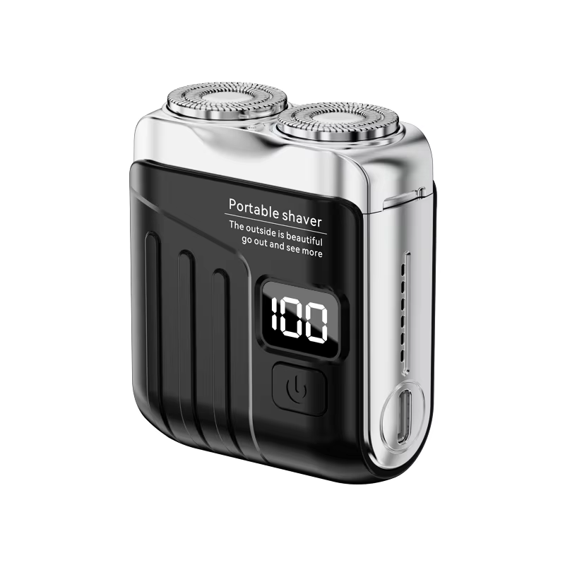 Rasoir électrique hommes tondeuse à barbe utilisation sèche et humide double lames rasoir USB Rechar
