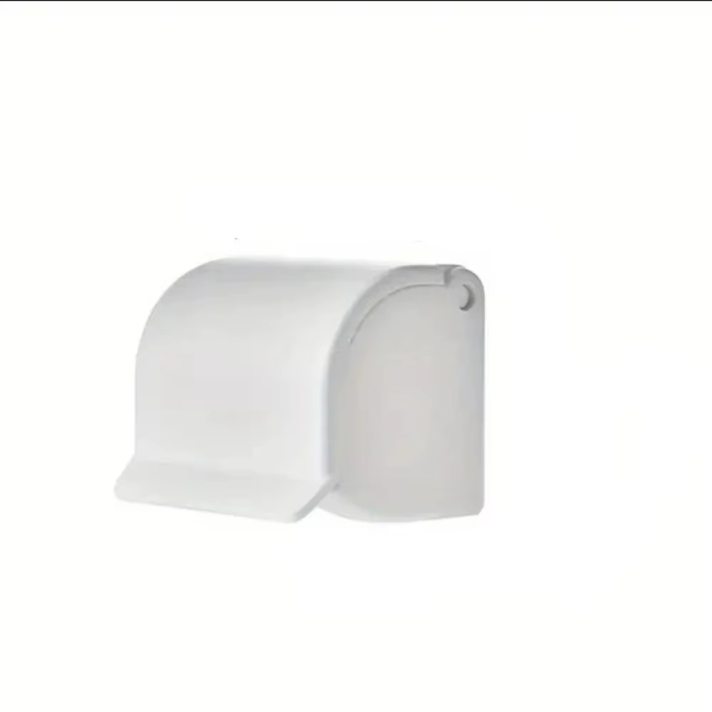 Porte-rasoir imperméable, auto-adhésif, anti-poussière, à fixer au mur, en plastique avec couvercle,