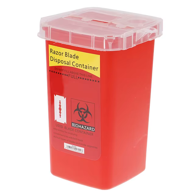 Boîte de recyclage de lames, étui d'élimination de lames de rasoir, Mini poubelle, accessoires de sa