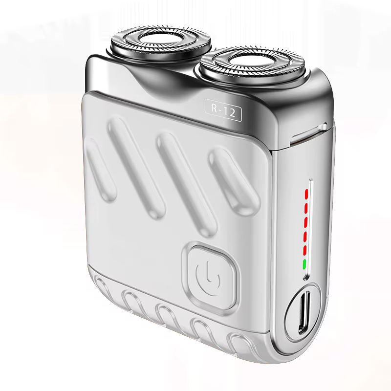 Hommes Mini rasoir électrique double tête étanche type-c Rechargeable rasoir voyage rotatif rasoir P