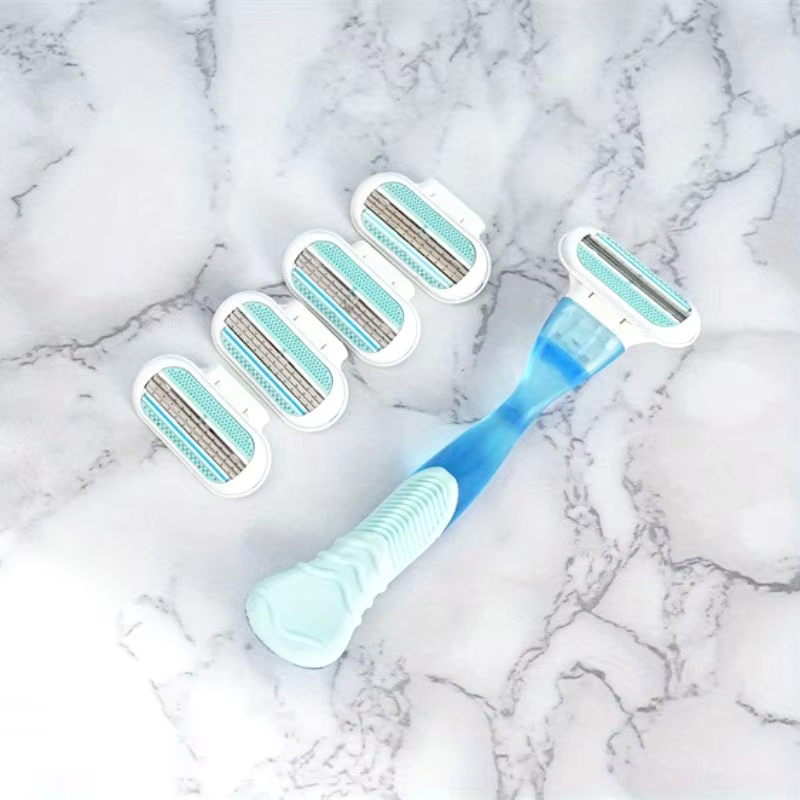 Lame de rasoir de sécurité pour femmes, adaptée aux jambes/armpits/biqinis, adaptée à la peau mixte,