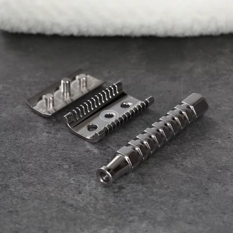 Yaqi Duomo rasoir de sécurité en acier inoxydable avec une écart de lame de 0.70MM longueur de poign