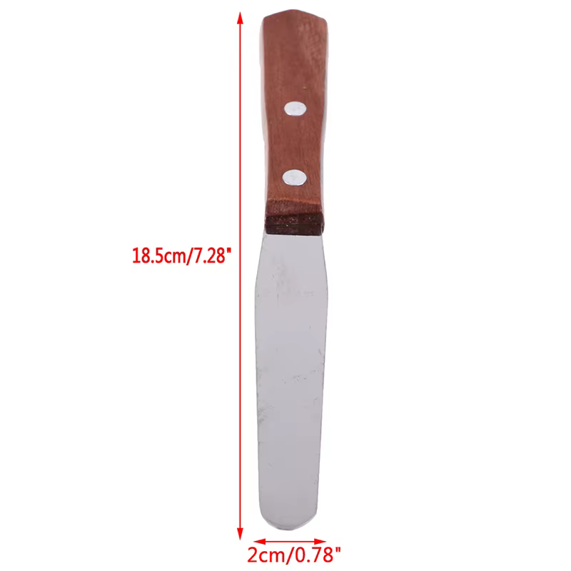 【1 spatule à cire en acier inoxydable, couteau mélangeur, applicateur, outil d'épilation】