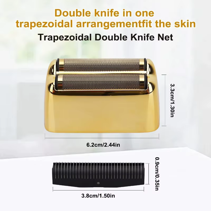 Têtes et lames de rechange compatibles avec le rasoir double BaBylissPRO FXRF2G FXFS2 Gold, pièces d