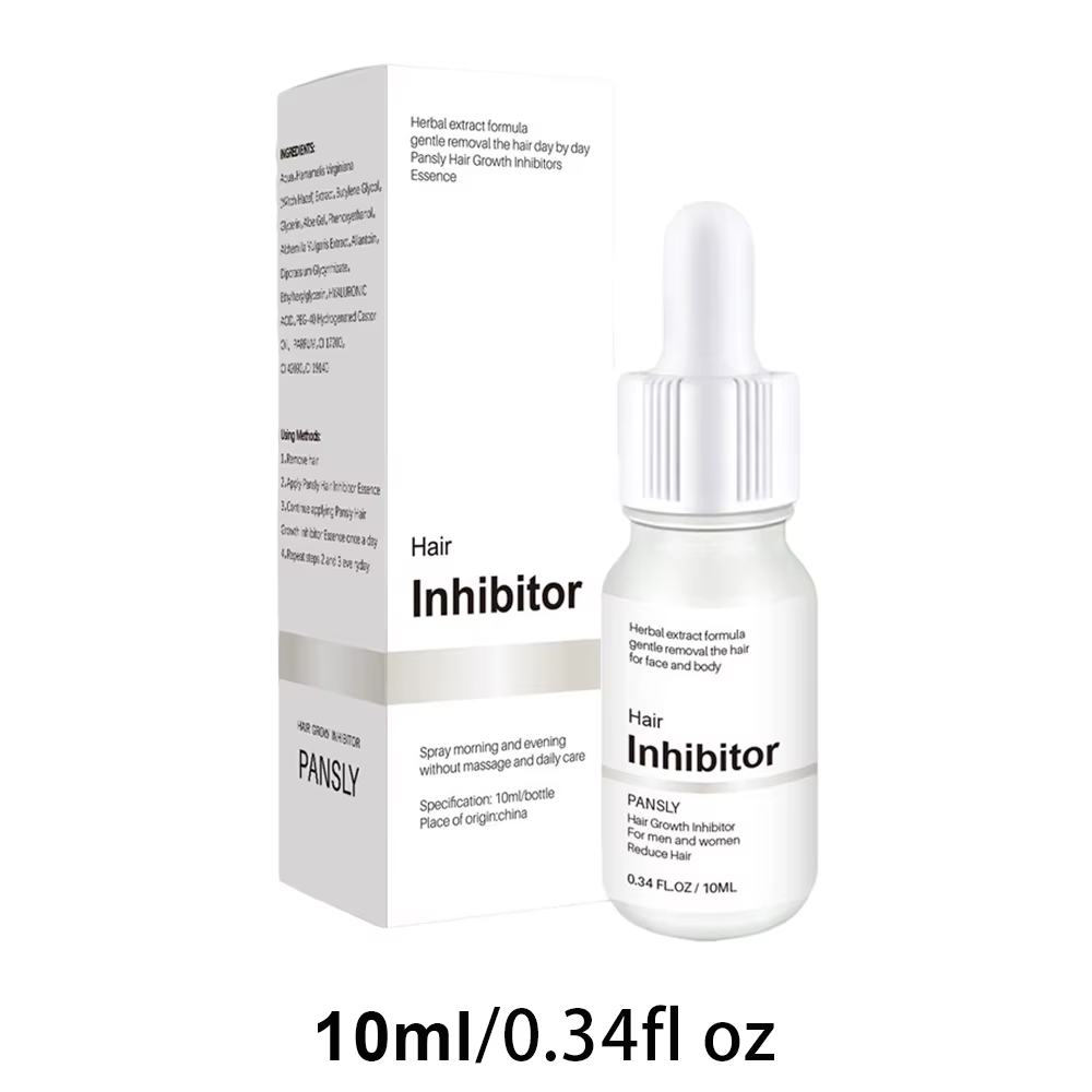 Sérum Huile Inhibiteur de Croissance des Poils Professionnel, Sans Douleur, Hydratant, Blanchissant,