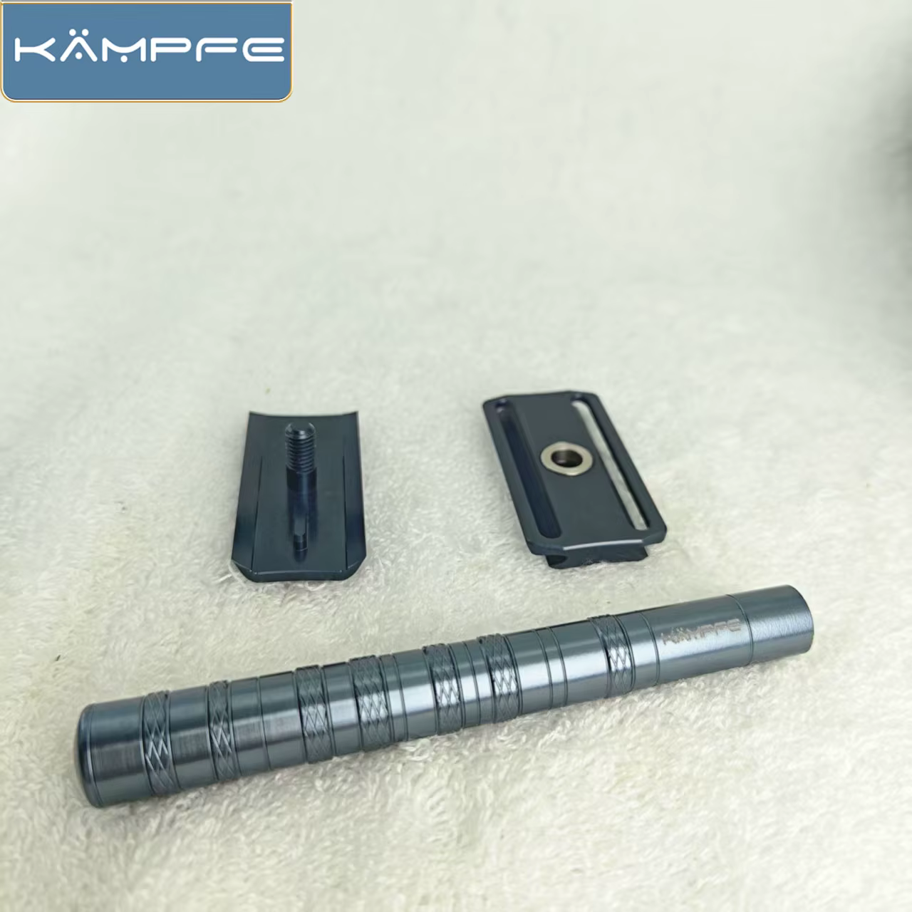 Rasoir de sécurité classique à double tranchant KAMPFE en aluminium, 5 lames, rasoir traditionnel po