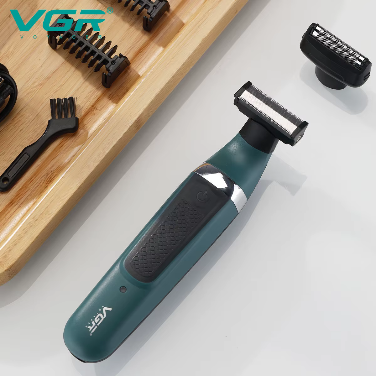 VGR Étanche Rasoir Électrique pour Hommes Corps Tondeuse Bikini Tondeuse Rasoir pour Zones Intimes É
