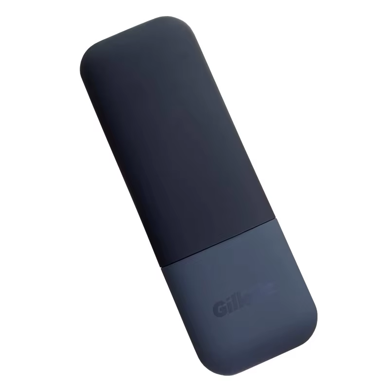Étui de voyage magnétique noir pour rasoir de marque Gillette, Compatible avec la série Fusion/magné