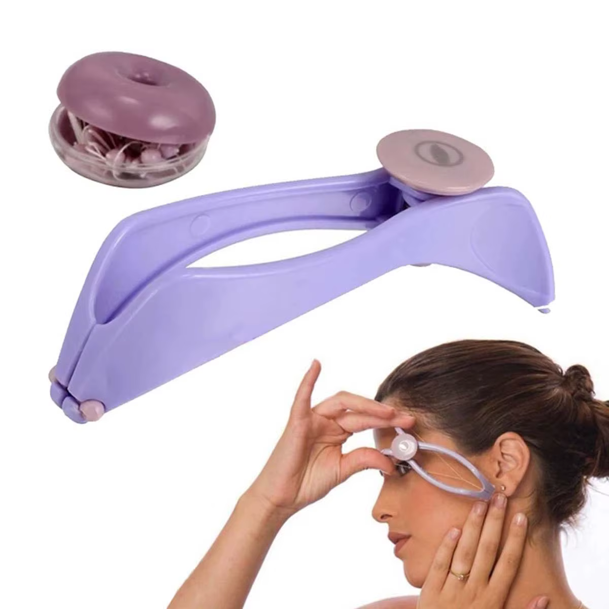 Mini épilation du visage épilateur femmes épilateur printemps filetage visage déplumeur pour joues s