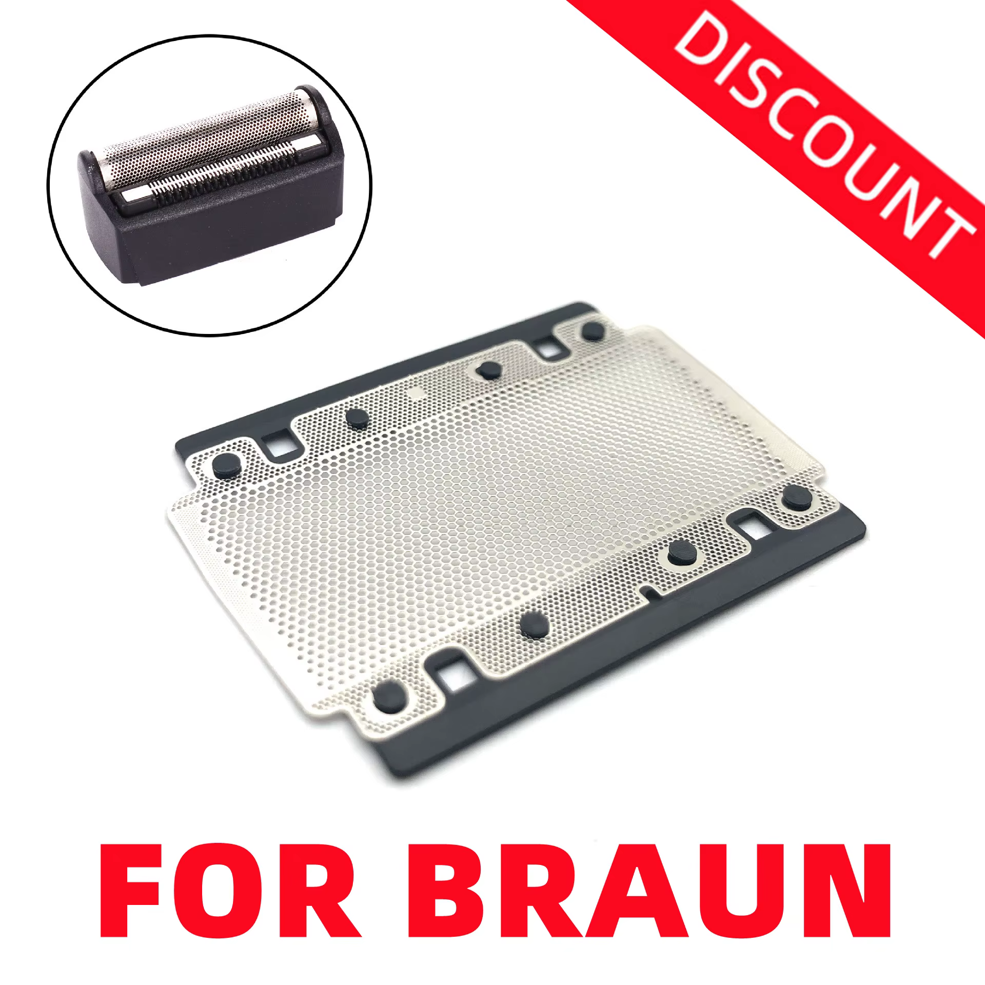 Tête de rasoir de haute qualité pour BRAUN 3752, 3105, 5447, 3710, 5449, écran en aluminium, remplac