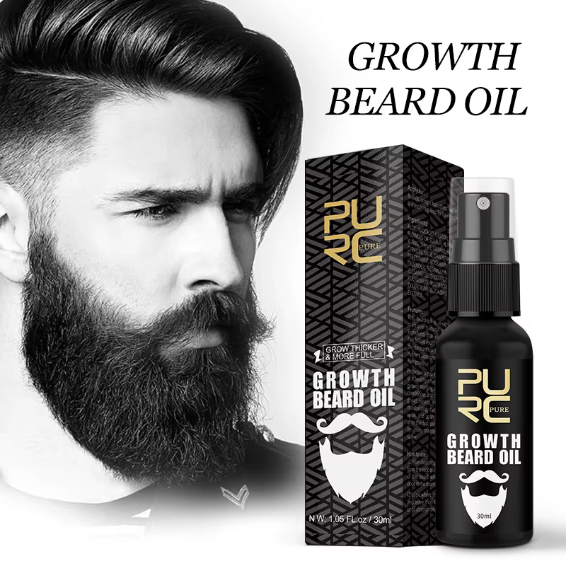 Sérum naturel de soin de barbe pour hommes, 30ml, hydrate, répare les racines de barbe, soin coiffan