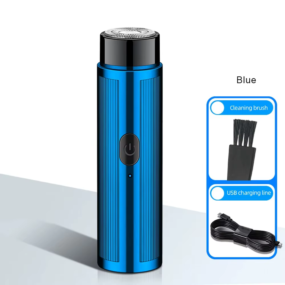 Mini rasoir électrique portable – Rechargeable, unisexe (hommes et femmes) et compatible voiture