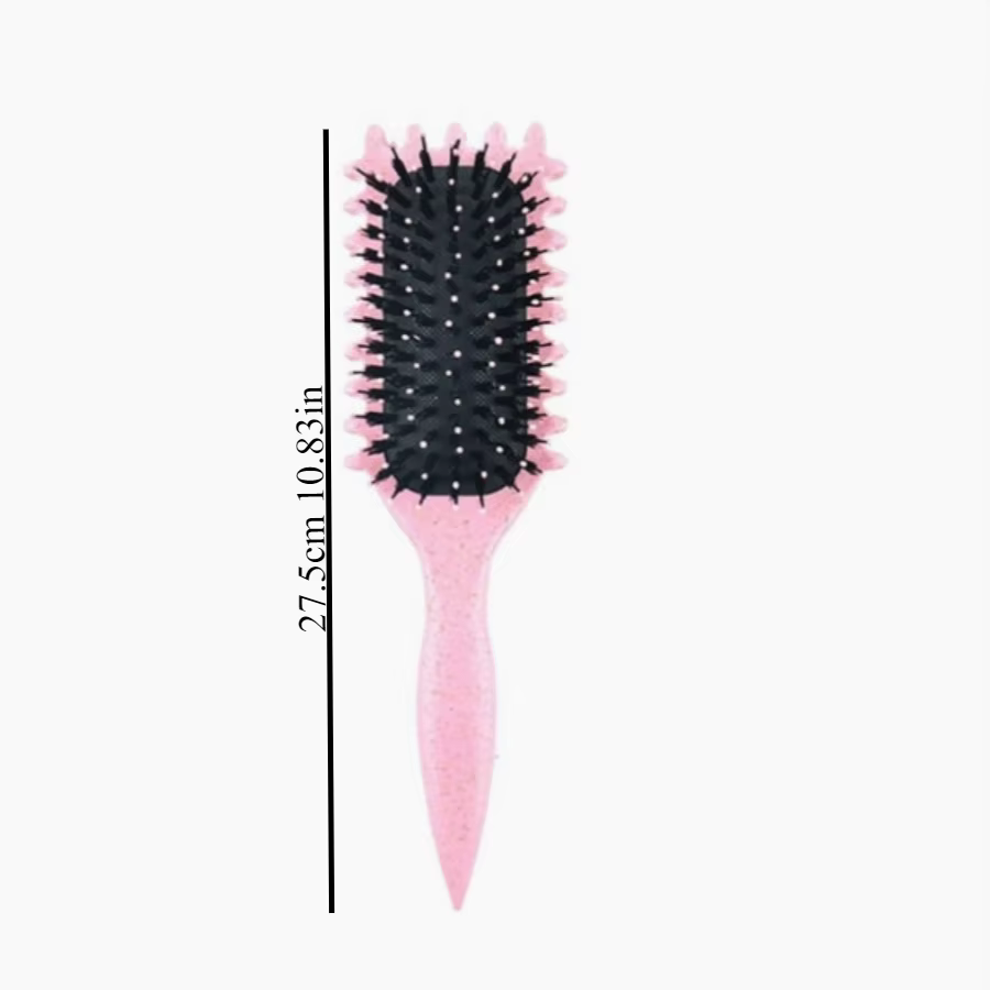 Brosse Coiffante pour Cheveux Bouclés – Brosse à Boucles pour Hommes et Femmes – Outil de Peignage e