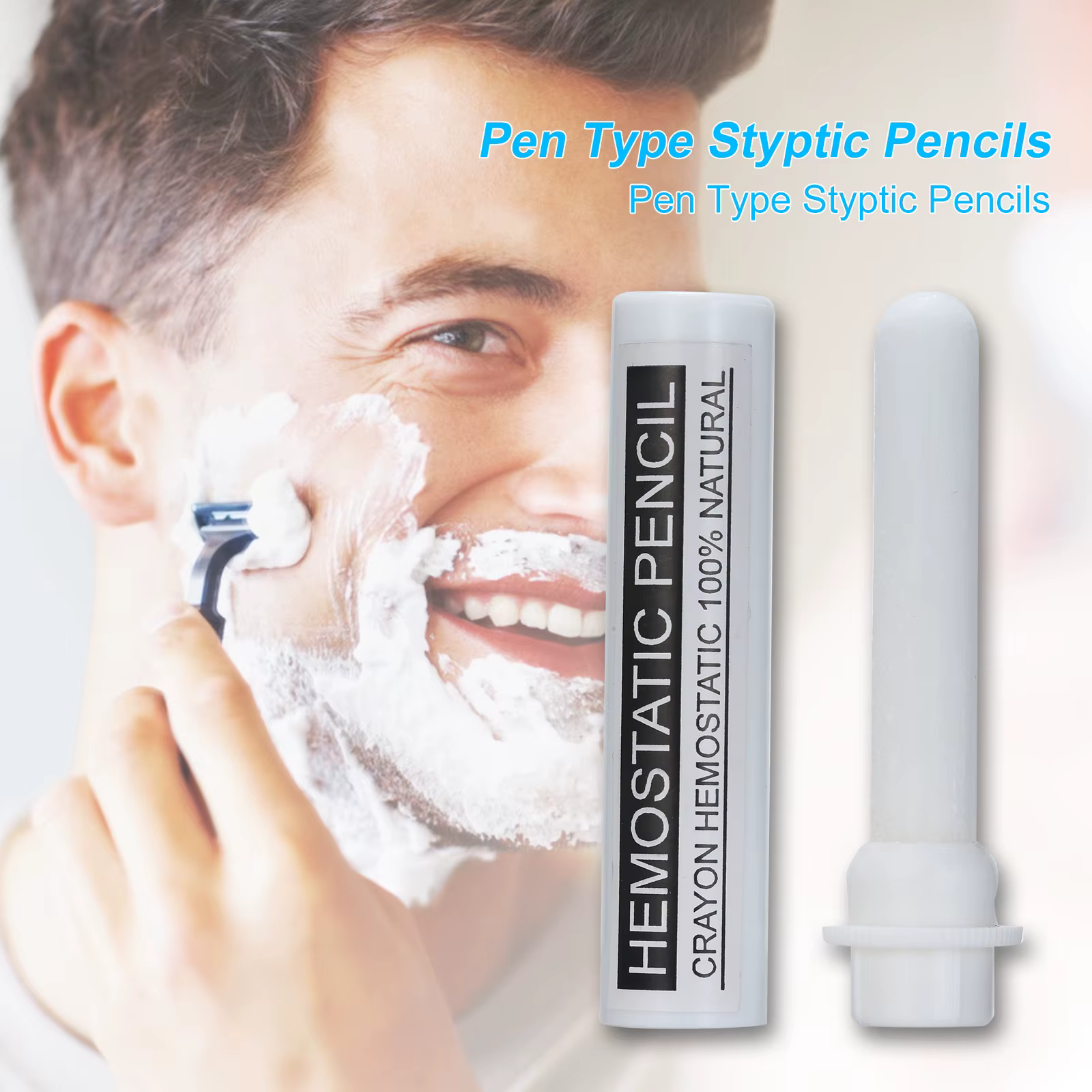 Crayons Styptiques de Type Stylo pour Homme, Outil de Rasage Anti-betection, Soins Hypothétiques, po