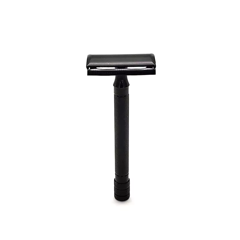 Rasoir classique à Double bord pour hommes, épilation douce, avec petite brosse, rasoir de sécurité 