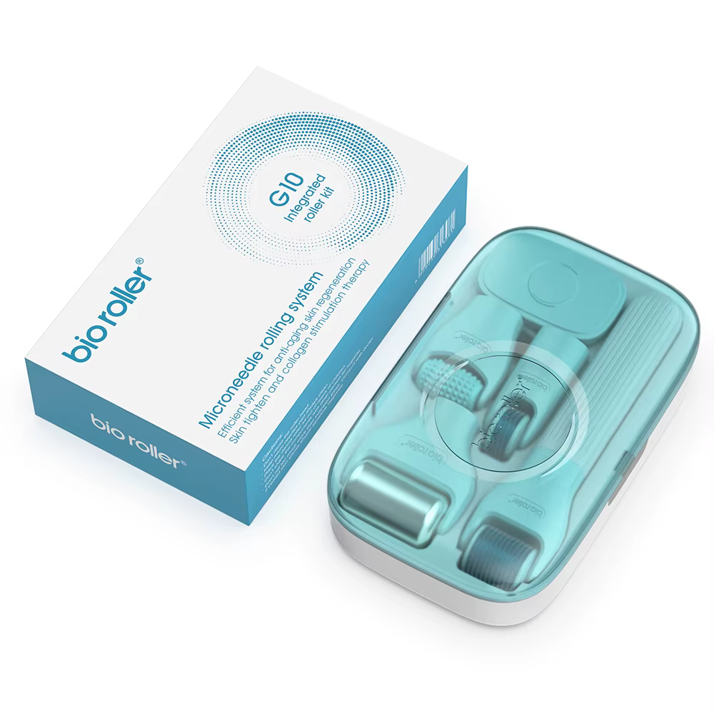 Kit Bio Roller G10 10 en 1 pour la croissance des cheveux, visage, corps, micro-aiguilletage, boule