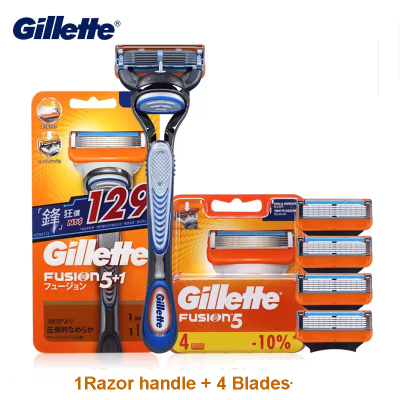 Gillette-Rasoir KtRazor authentique pour hommes, épilation du visage, rasoir manuel de sécurité, rem