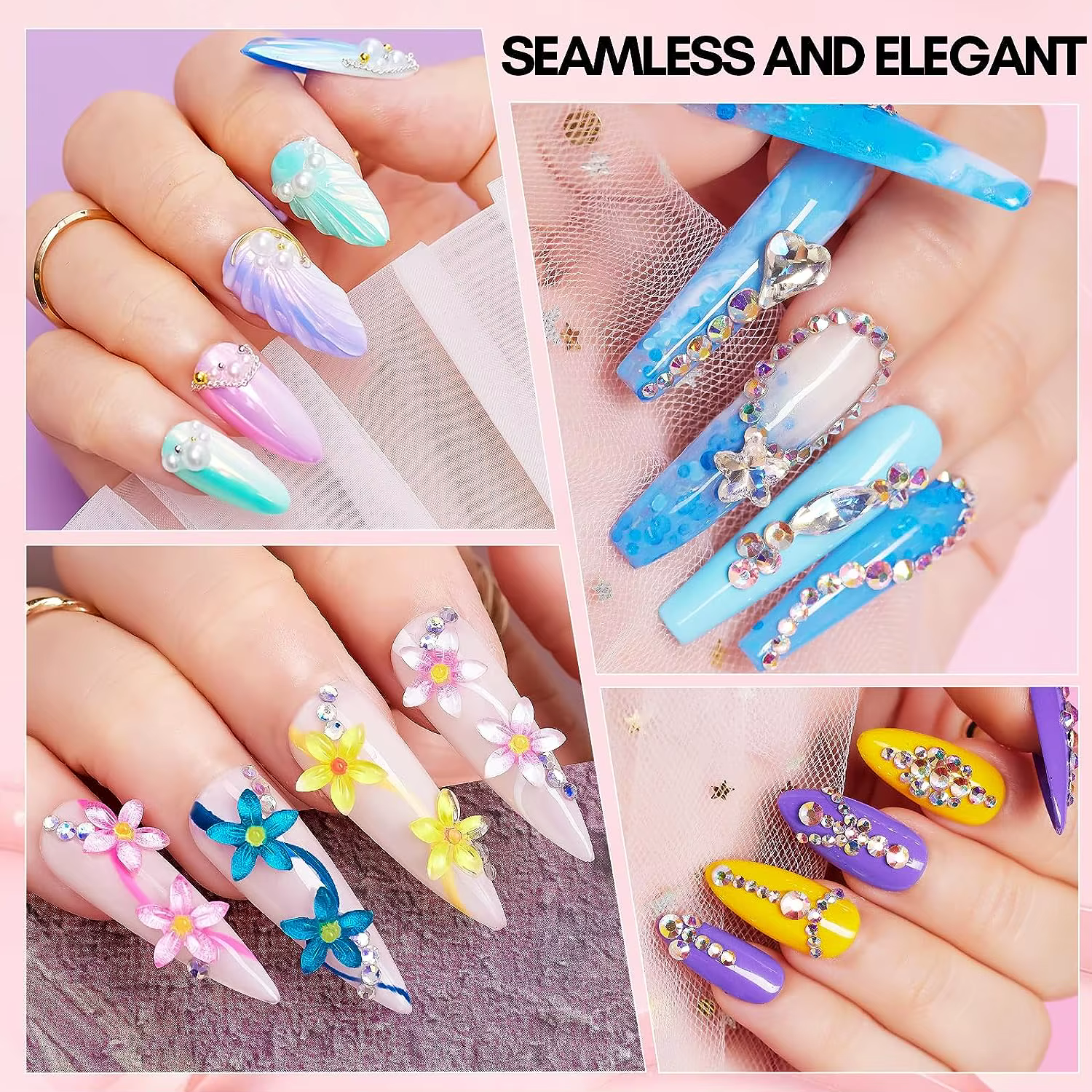 Gel Adhésif Super Bain pour Nail Gem, Strass, Bijoux, Paillettes, Diamants CitroBeads, DIY, N64., 30
