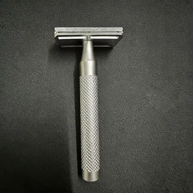 Rasoir de sécurité à double tranchant en acier inoxydable 316 pour hommes avec 5 lames - Outil de ra
