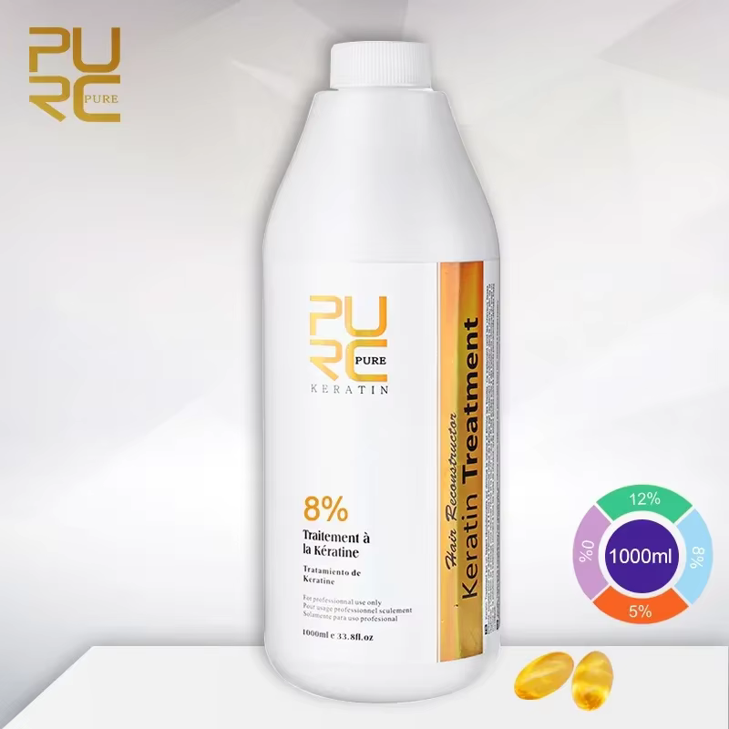 PURC kératine cheveux lissage traitement lissant pour cheveux bouclés crépus soins produits de kérat