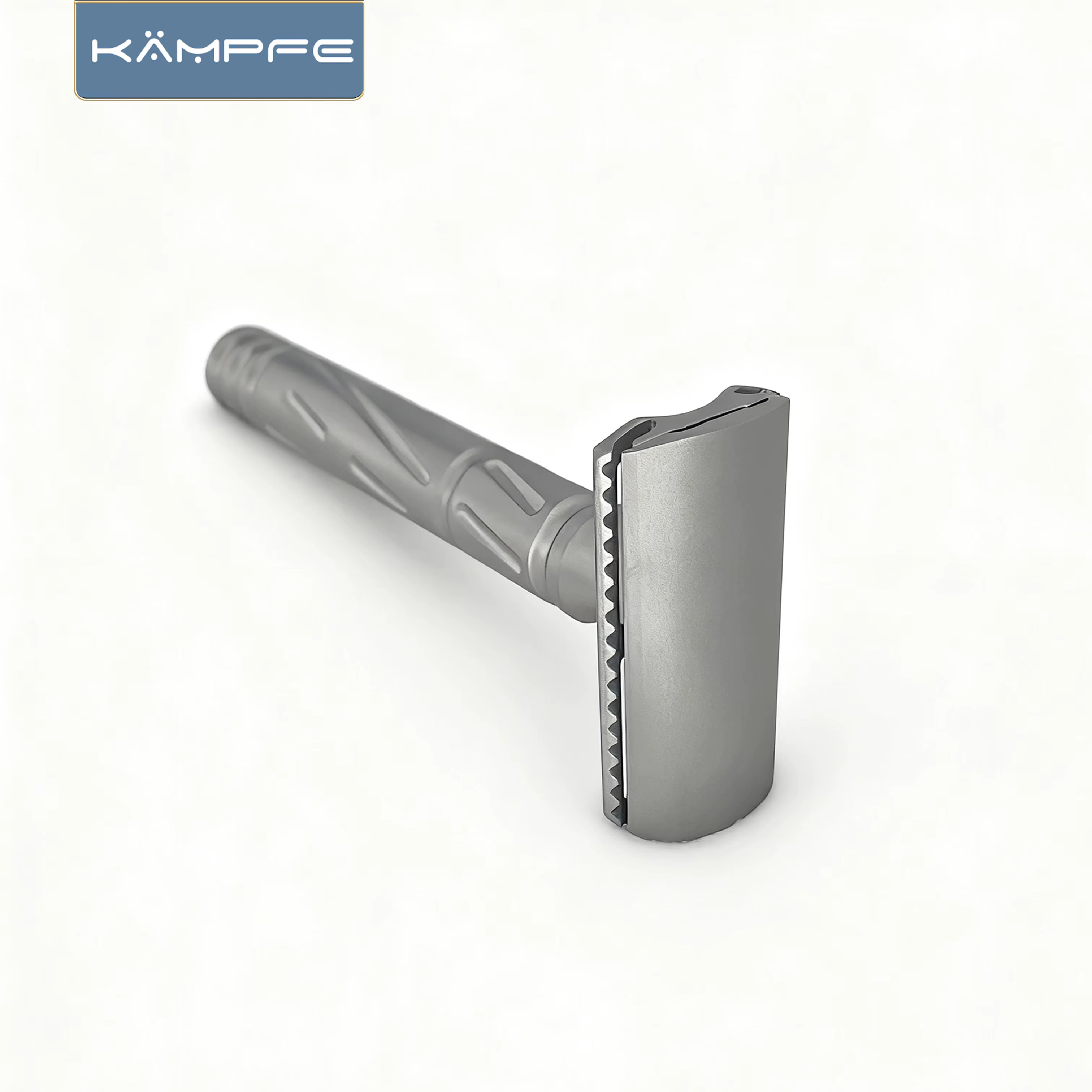 Rasoir de sécurité traditionnel pour homme KAMPFE CNC, double tranchant, en acier inoxydable, pour u