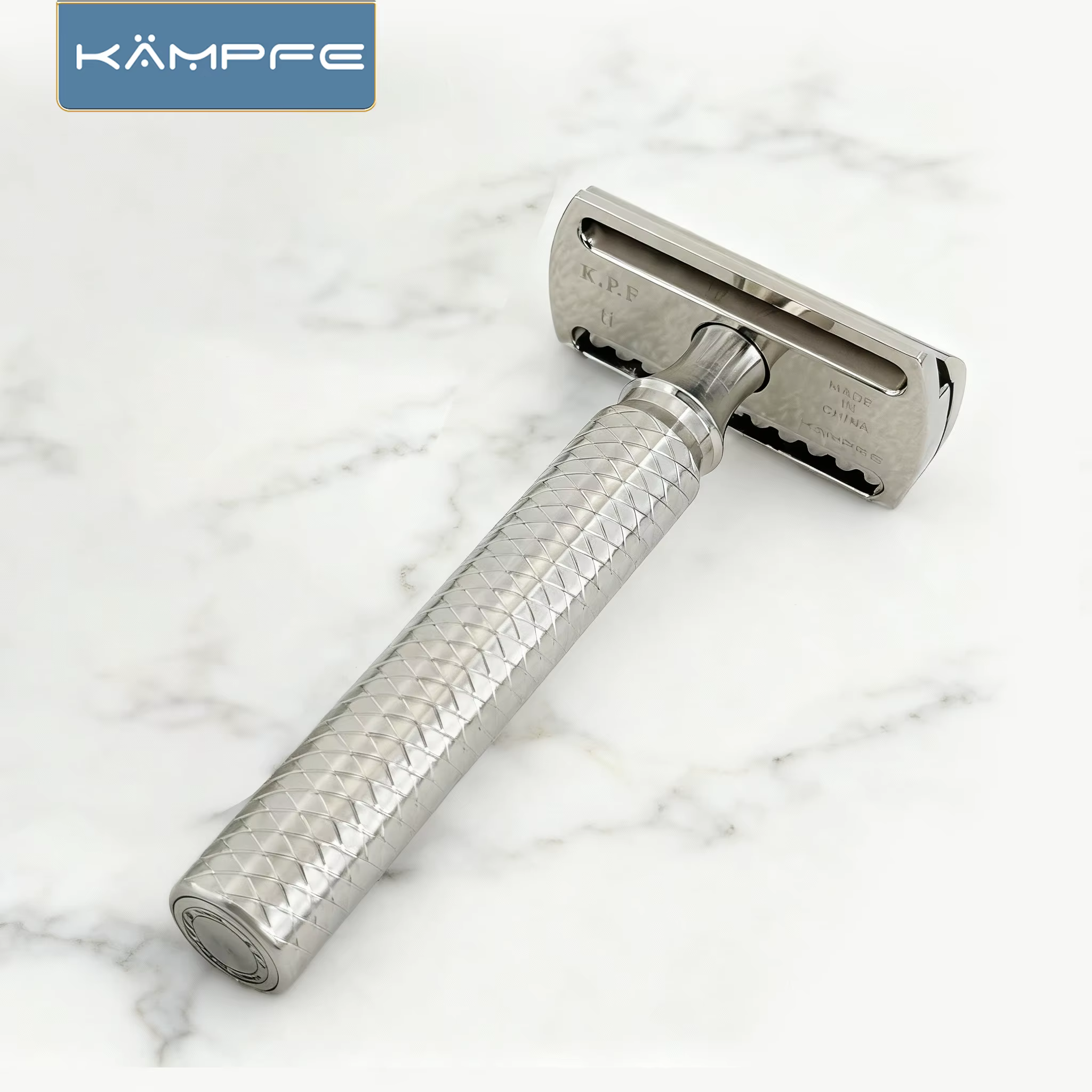 Rasoir de sécurité pour homme en alliage de titane, usinage de précision CNC KAMPFE, cadeau pour pet