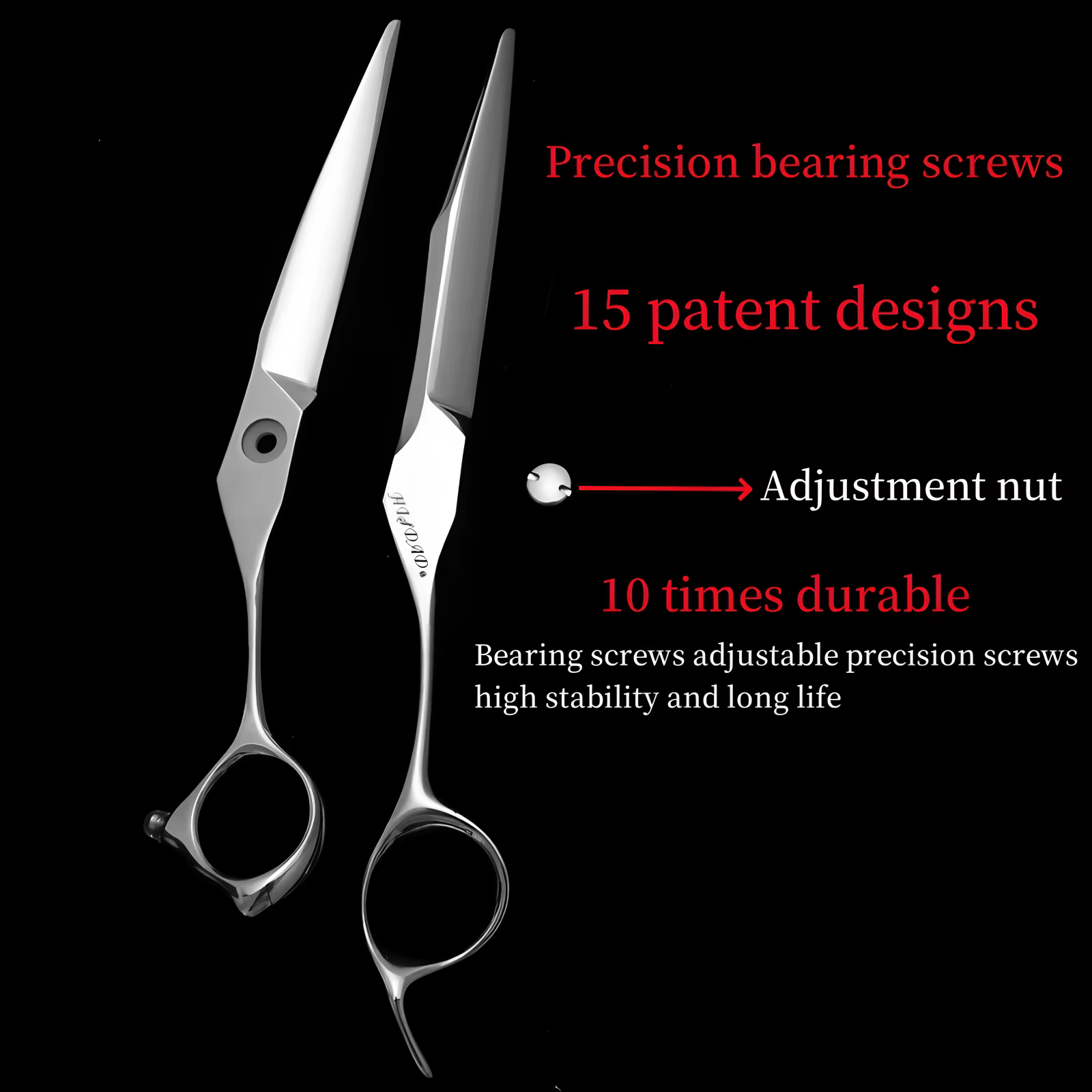 HISADA ciseaux de coupe de cheveux 6.0/6.5/7.0 pouces ciseaux de précision CNC matériel VG10 ciseaux