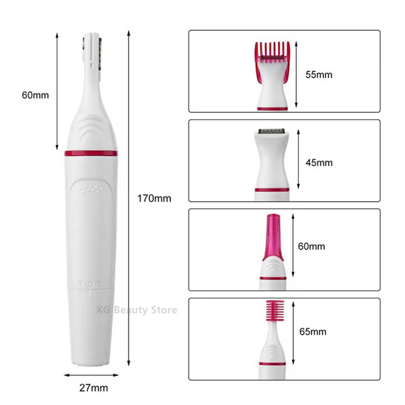 Épilateur électrique multifonction 5 en 1 pour femmes, rasoir pour sourcils, aisselles, Bikini, jamb