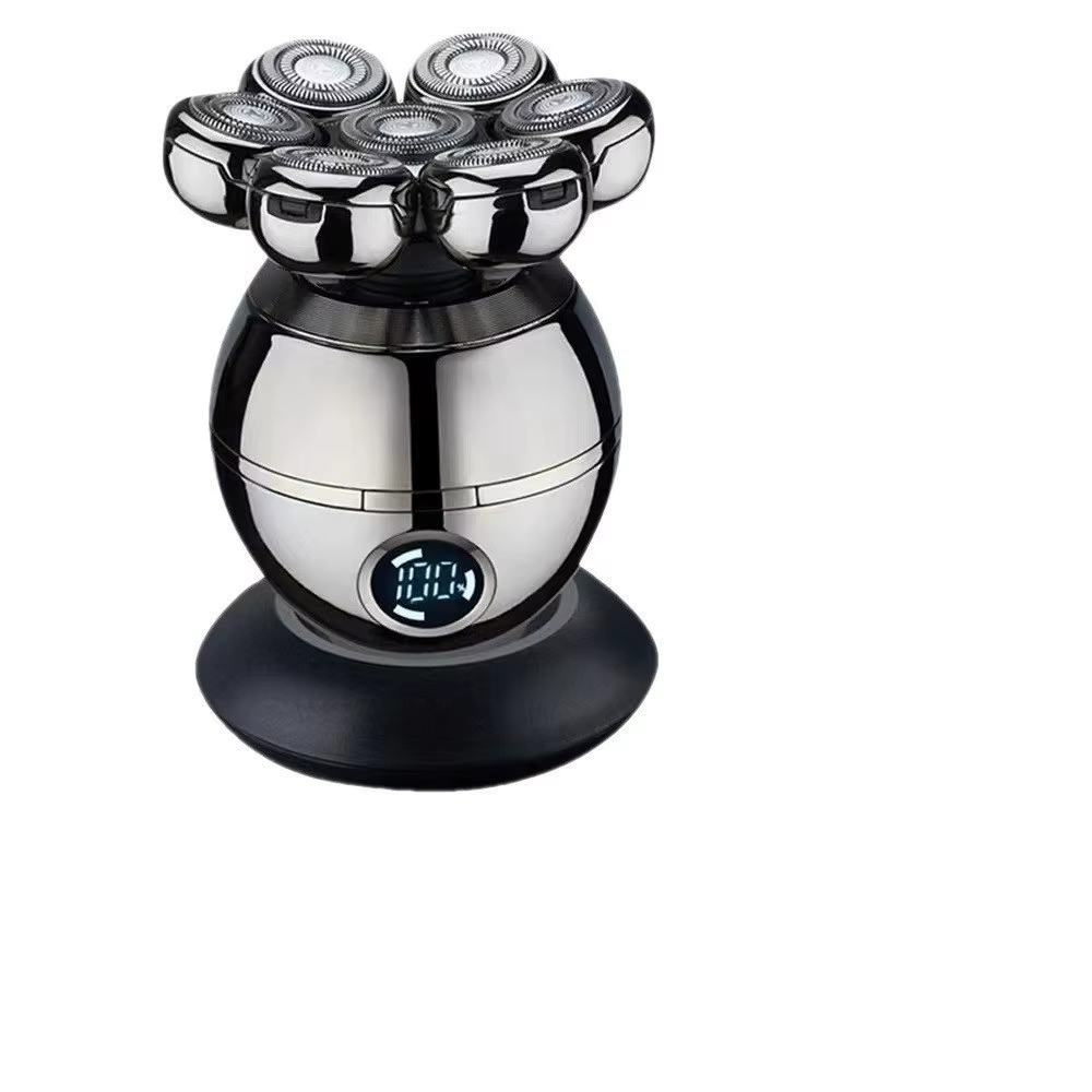 Nouveau rasoir électrique à 7 lames rechargeable pour hommes, outil de coupe de cheveux professionne