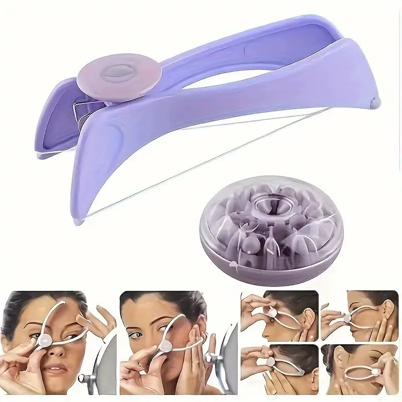 Mini épilateur d'épilation du visage pour femmes, épilateur à filetage de printemps, visage, plumeur