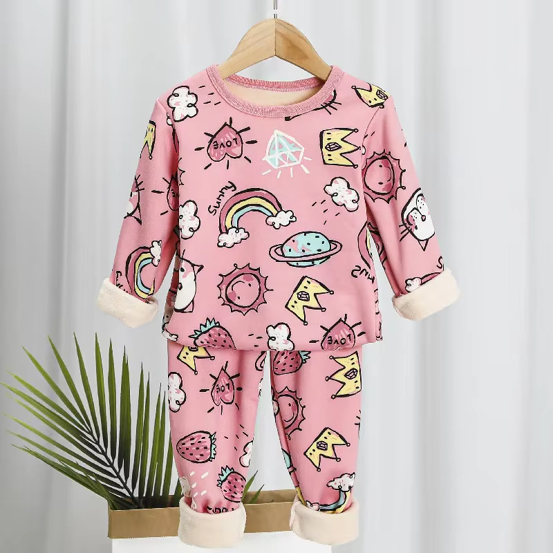 Veste d'hiver en coton doublée de sourire pour enfants, vêtements d'automne pour femmes, combinaison
