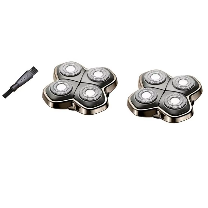 【VENTE RAPIDE】Tête de rechange professionnelle à 4 têtes pour rasoirs Skulls Pitbulls Shaver Gold PR