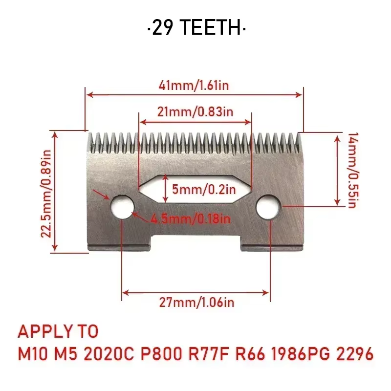 Lames en céramique mobiles de remplacement pour MADESHOW M10 M5f KM2296, tondeuse professionnelle, M