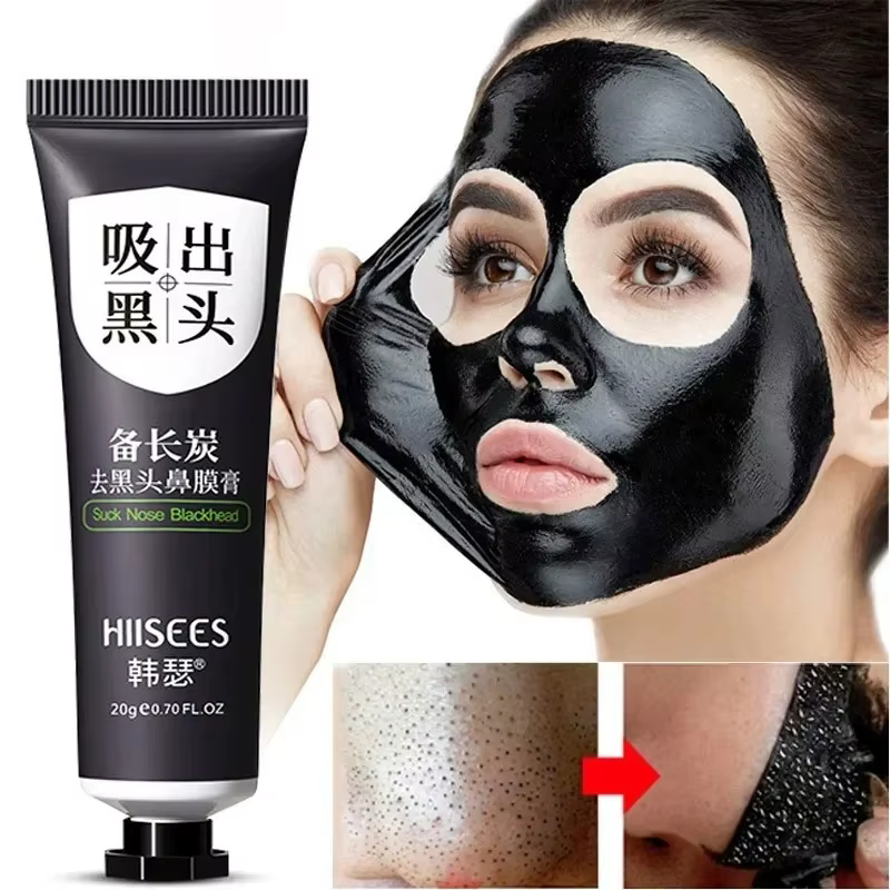Masque dissolvant de points noirs pour le visage, rétrécit les Pores, acné, crème d'élimination des