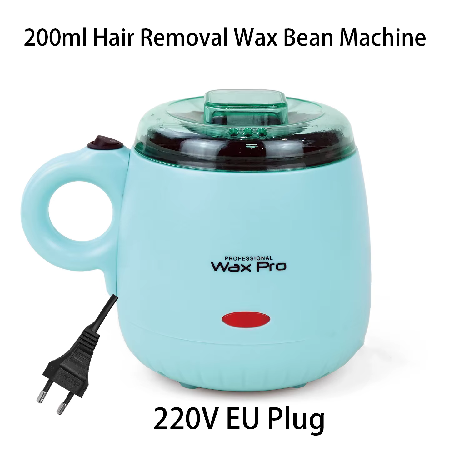Chauffe-cire portable mini 200 ml, 220 V, antiadhésif, à chauffage rapide, pour épilation à la cire 