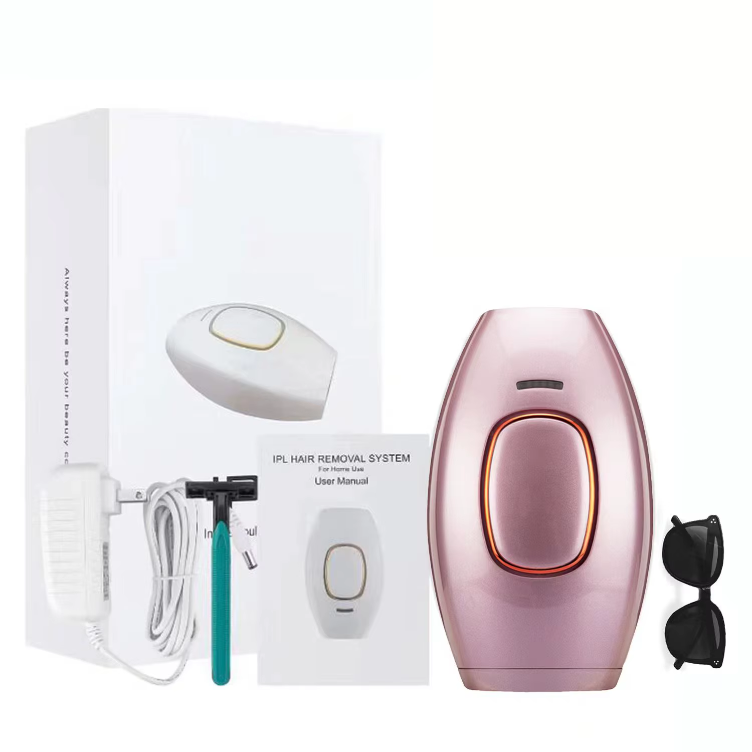 Dispositif d'épilation IPL pour femmes, indolore, permanente, corps complet, lèvre supérieure du vis