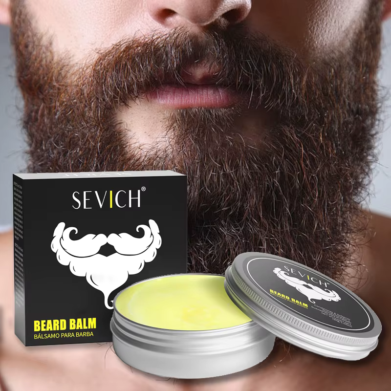 Baume à barbe pour hommes, huile revitalisante, soin naturel pour barbe, cire, hydratant, Anti-friso