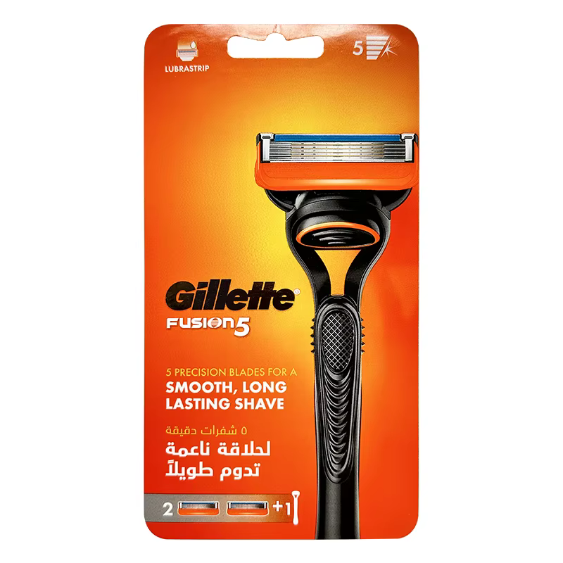 Rasoirs Gillette Fusion5 pour hommes, rasoir à 5 lames avec bande lubrifiante pour un rasage confort