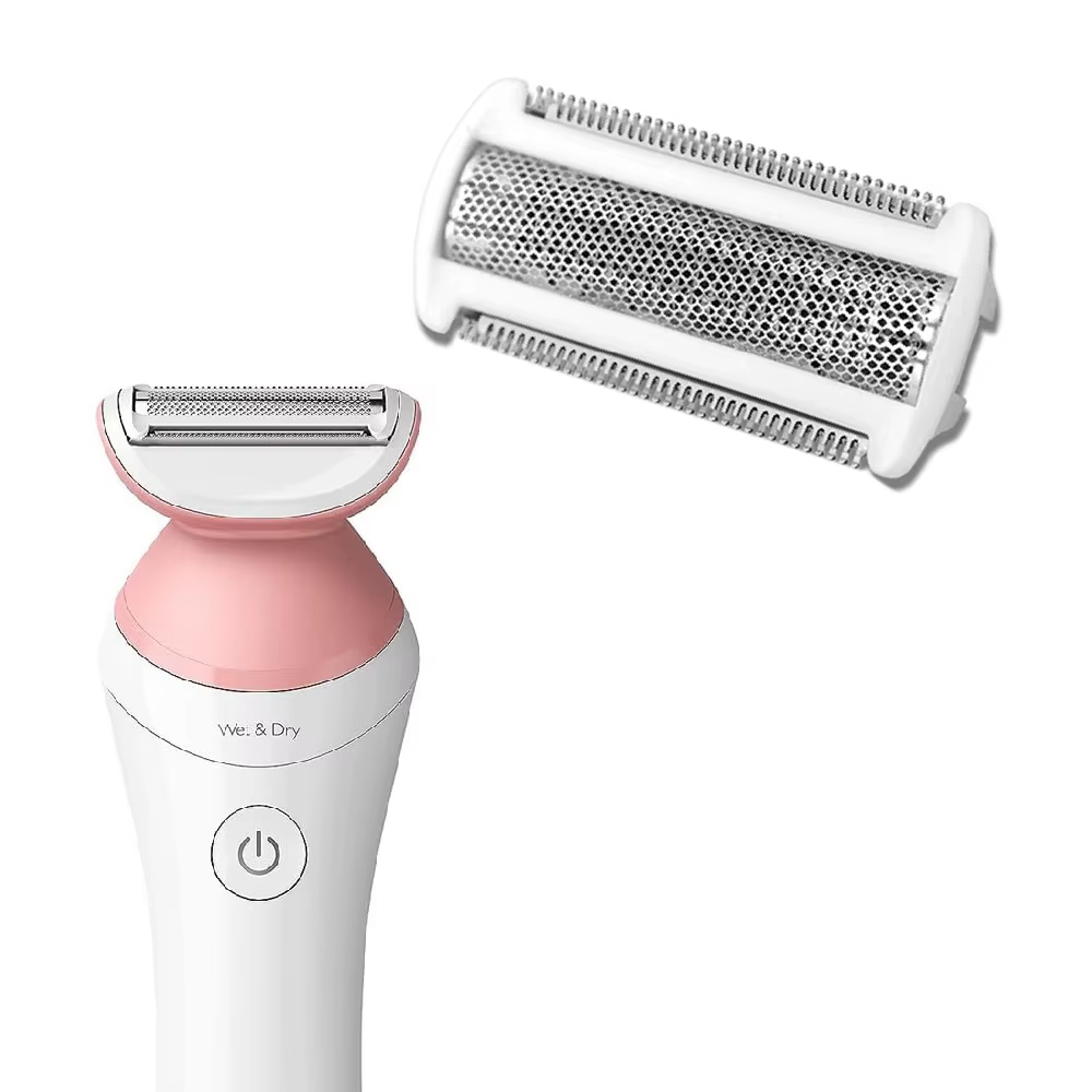 Tête de rechange (1 pièce) compatible avec les modèles d'épilateur Philips Satinshave BRL130 BRL140 