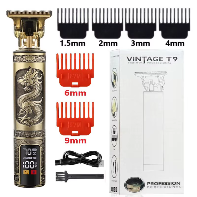 2025 T9 0mm tondeuse à cheveux électrique pour homme tondeuses sans fil professionnel barbe Machine