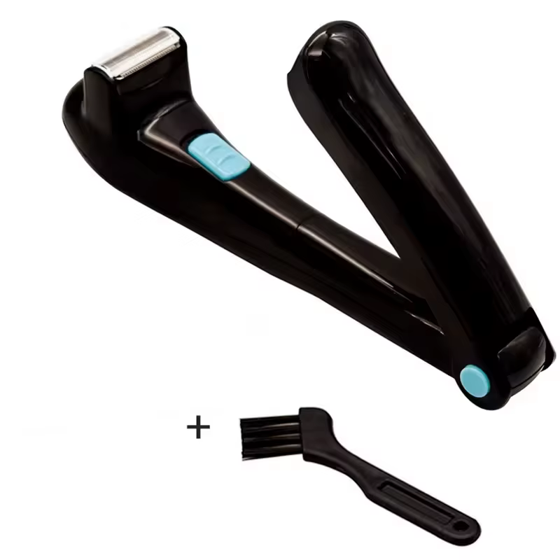 Rasoir portable pour le dos pour homme, tondeuse pour le corps, manche long pliable, machine d'épila