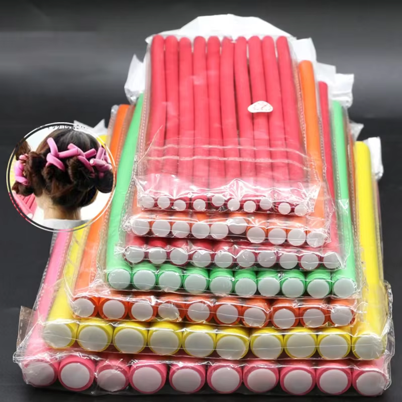 Bâtons de curling de rouleau de cheveux d'air magique, bigoudi doux, torsion de mousse, tiges flexib