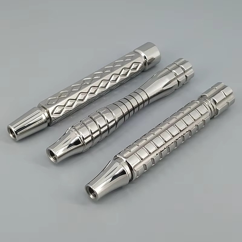 Poignée de rasoir de sécurité en acier inoxydable Dscosmetic Spiral 316 pour rasoir de sécurité