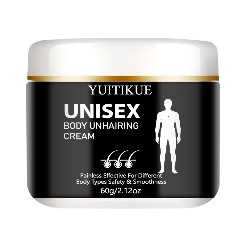Crème dépilatoire unisexe Yuitikue, 60g, dépilatoire efficace et indolore pour tous les types de pea