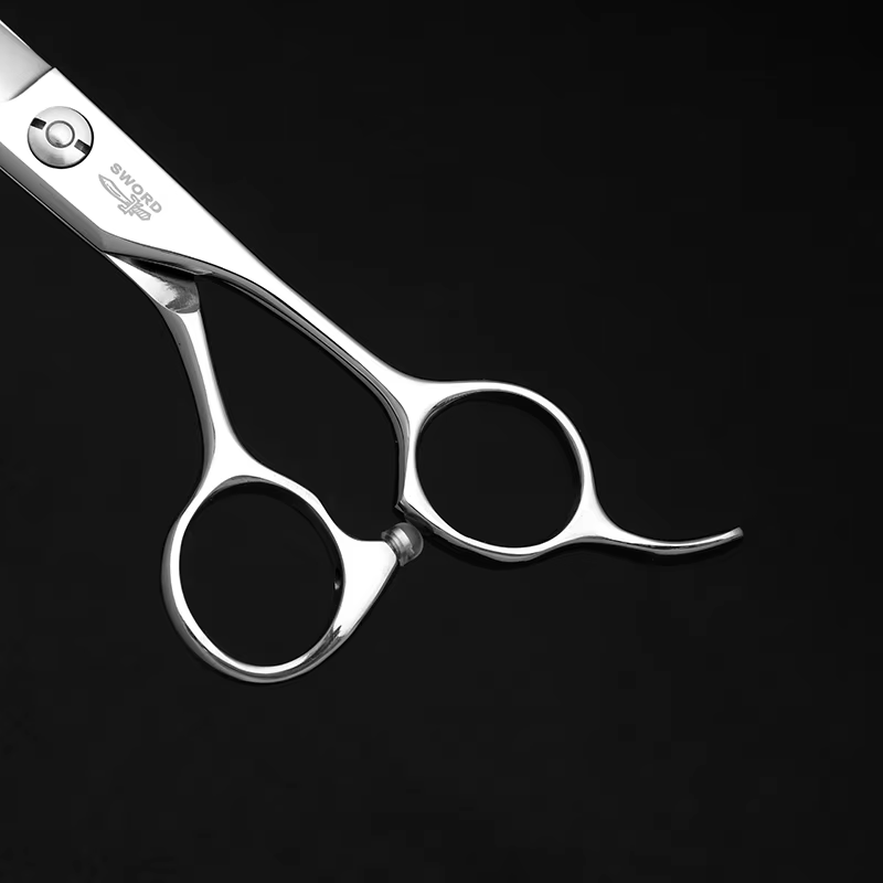 Ciseaux de barbier professionnels de 7 et 6 pouces, fabriqués en acier japonais 440C, ciseaux de bar