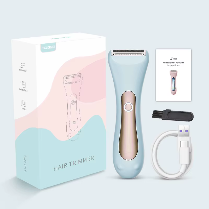 Épilateur électrique humide et sec pour jambes et corps, étanche IPX7, rasoir Portable pour femme, t