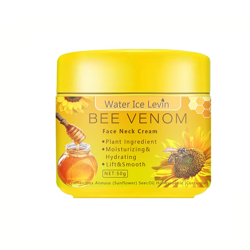 Crème pour le cou au venin d'abeille, hydratante, améliore l'affaissement, réduit les ridules, répar