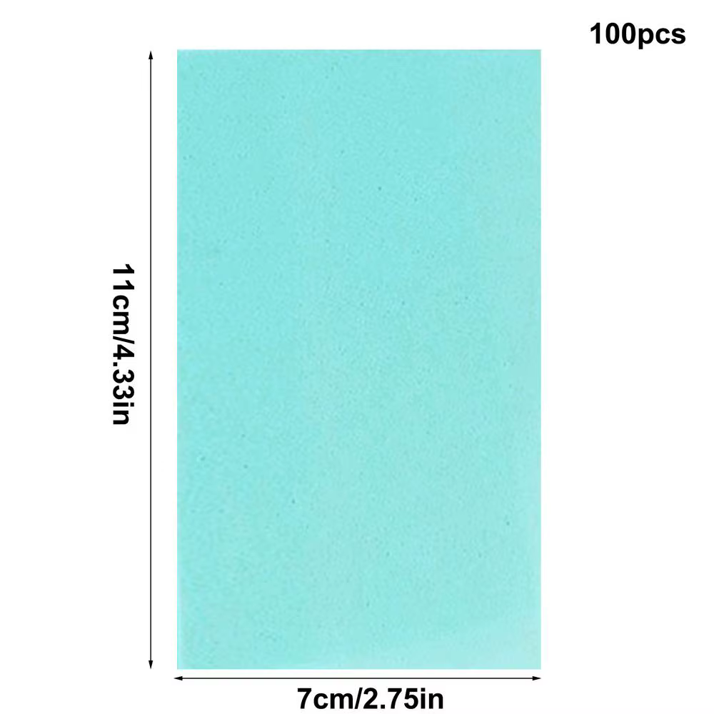 100 Feuilles de Nettoyage de Sol Solubles dans l'Eau 11x7cm Multi-usages pour Nettoyer les Carreaux,