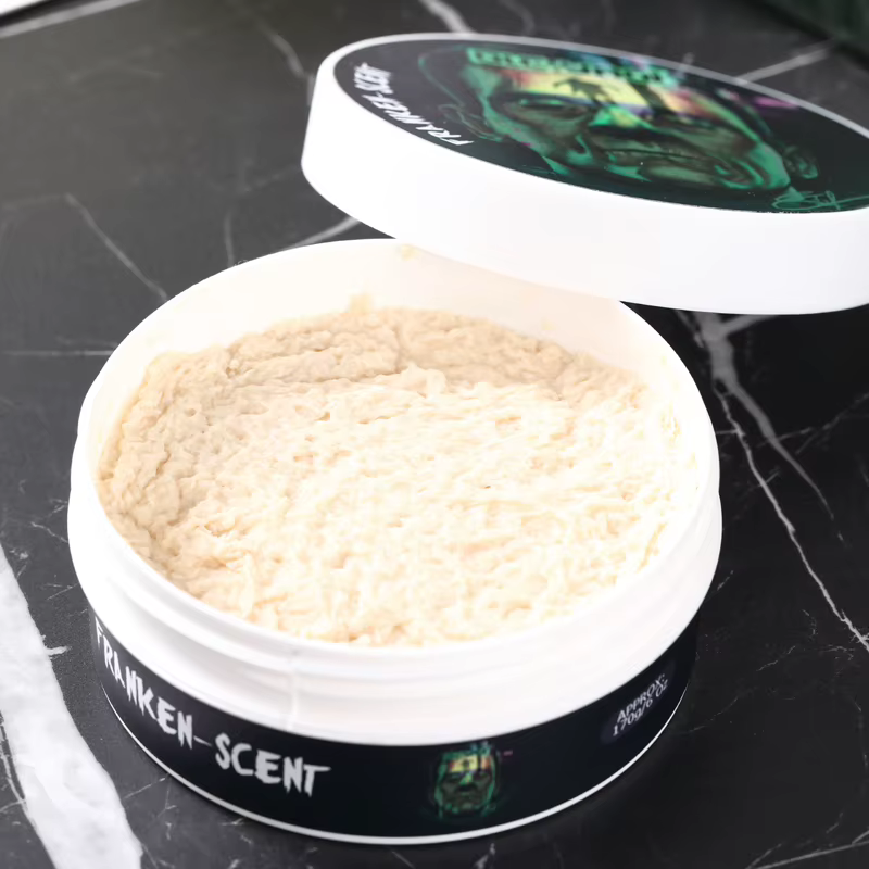 Savon à raser artisanal de luxe Yaqi Franken Scent pour hommes 170g, essentiel pour le rasage humide